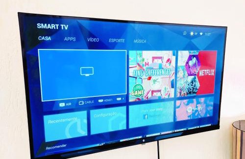 Sao Cristovao Apartamento | Suíte Casal com Ar TV e Frigobar
