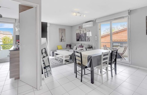 Saint - Michel Apartamento | Sublime 64m² with 2 BALCONIES for 6 in Toulouse