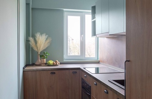 Bucharest City-Centre Apartamento | Sublime Minty Green 1BR on the Park