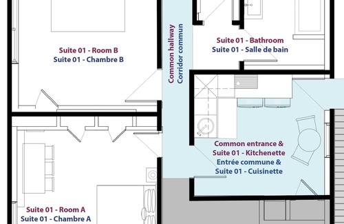 Montcalm Casa | Suite 01 - Comfortable suite in the Art District
