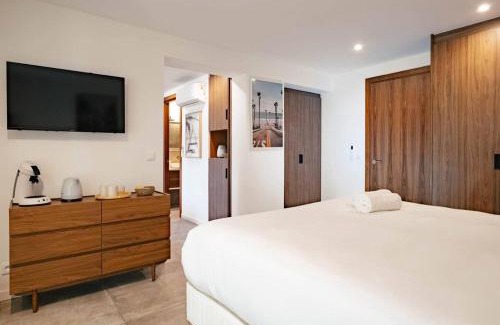 Grand Case Apartamento | Suite 1 - Les pieds dans le sable de Grand-Case, un bien nouveau et rare dans la toute nouvelle résidence Mogador