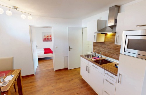 Bad Aibling Apartamento | Suite 2 on the ground floor, 1.5 room apartment with south-facing balcony