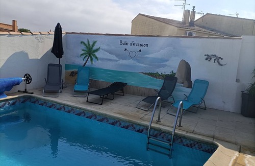 Trebes Cama Y Desayuno | Suite Privative Avec Jaccuzi Billard et Terrasse a 10 min de Cité de Carcassonne