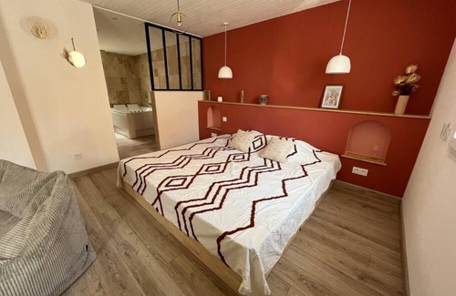 La Londe-les-Maures Apartamento | Suite romantique bohème chic avec bain à remous
