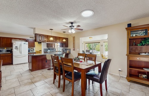 Sunland Village Casa | Sunny home with covered patio, grill, pool, tennis, hot tub, full kitchen, & AC