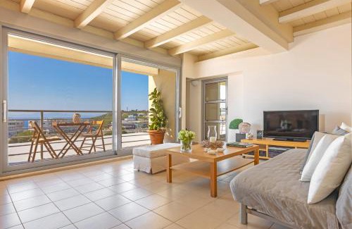 Petaloudes Apartamento | Sunny Penthouse,Modern Amenities+Aegean View