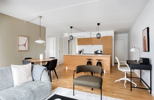 Frederiksberg Apartamento | Sunny Valby 2BR w/ W/D, Office & Storage, nr Spinderiet, by Blueground