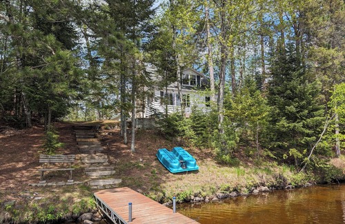 Three Lakes Casa | Sunrise Shores | Fun lakehome on Chain, dock, water toys, firepit, doggies ok