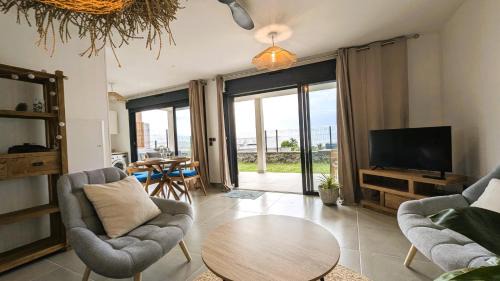 La Saline Les Bains Apartamento | SUNSET L'argonaute T3 70 m2 jardin et terrasse vue lagon