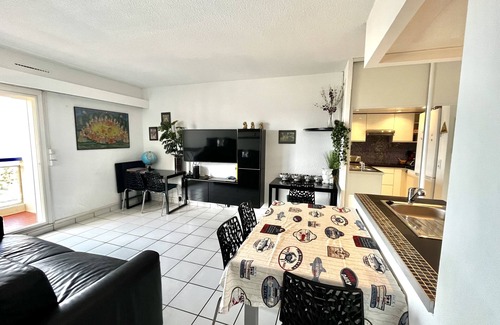 Saint-Hippolyte Apartamento | Super t 3 vue mer Piscine Clim Wifi Parking