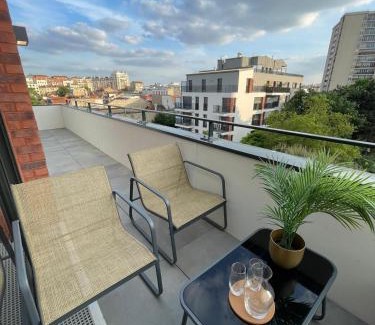 Malakoff Apartamento | Superb 3 Bedroom near to Paris with Parking