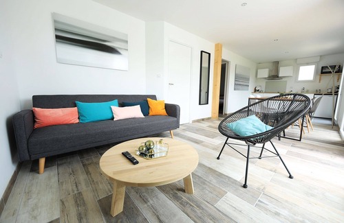 Saubion Casa | magnífico patio villa T3, amueblado con turismo de 3 estrellas, a 8 km del océano