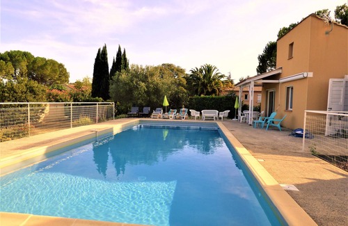 Alignan-du-Vent Villa | Magnífica villa cerca del mar, hermosa piscina, amplio jardín