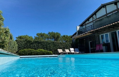 Pyla-sur-Mer Villa | Magnífica vista a la piscina - Acceso directo a la playa - -