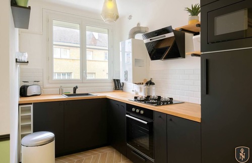 Vaugueux Apartamento | Superbe Appart Chic en Plein Centre Ville + Parking