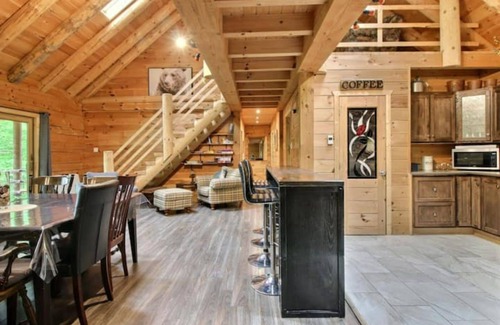 Saint-Raymond Chalet De Esquí | Superbe Chalet en Bois Rond Spa- La Fontaine Rouge