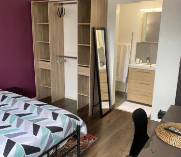Vandoeuvre-les-Nancy Apartamento | Superbe Chambre parentale avec salle de bains privée et WC privés, wifi, cuisine