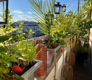 19th Arrondissement Apartamento | Superbe duplex Paris-rooftop vue panoramique