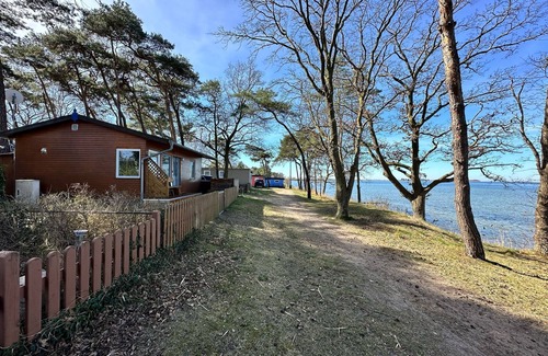 Am Salzhaff Casa | 'Surf-Bungalow In Erster Reihe' con vistas al mar, terraza privada y Wi-Fi