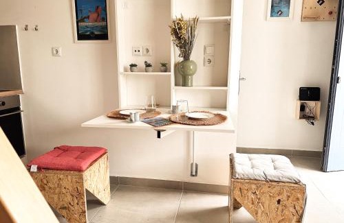 Lemnos Casa | Surf-themed stone house at Kalliopi
