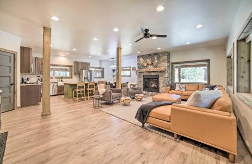 Island Park Casa | Swiss Cabin in Macks Inn Game Room and Fire Pit!