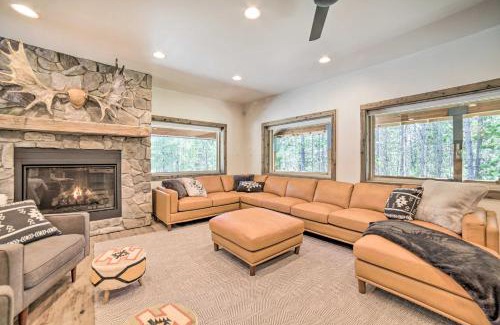 Island Park Casa | Swiss Cabin in Macks Inn Game Room and Fire Pit!