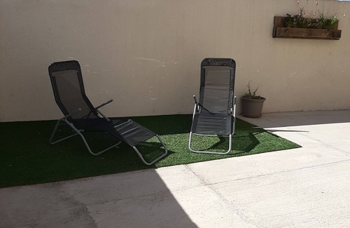 Gruissan Apartamento | t2 + cabina con aire acondicionado con jardín 4 pers, pueblo gruissan