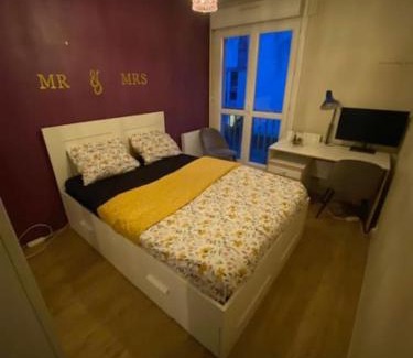 Les Ulis Apartamento | T2 entier Chambre+Salon+Cuisine