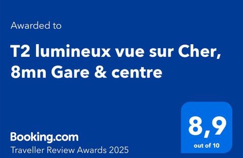 Tours Apartamento | T2 lumineux vue sur Cher, 8mn Gare & centre