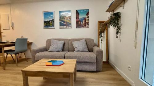 Evian-les-Bains Apartamento | T2 - vue lac - 100 m du Hilton - Garage privé - 4 étoiles