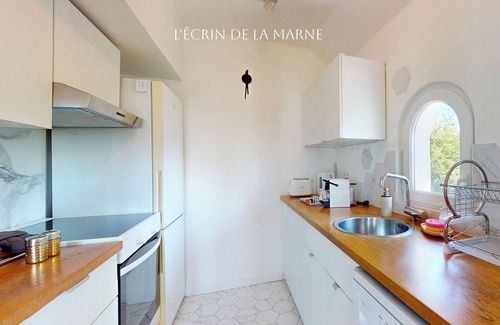 Le Port sous la Lune Apartamento | T3 apartment overlooking the Marne in Nogent sur Marne near Paris & Disney