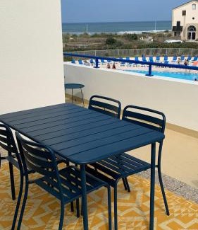 Lacanau-Ocean Apartamento | T3 - TERRASSE 30 m2 VUE OCEAN, 2 CHAMBRES, parking privatif et piscine en été
