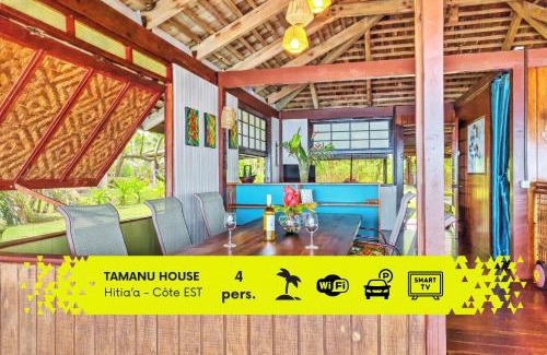 Hitiaa Chalet De Esquí | TAHITI Tamanu House - Séjour Bord de mer, Plage privée, TV, Wifi, Hôte Polynésienne