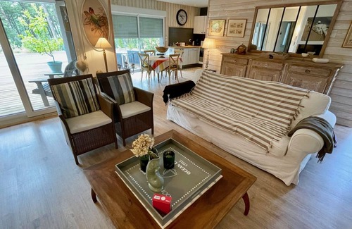 Lacanau-Ocean Casa | Casa de buen gusto con gran área de piscina