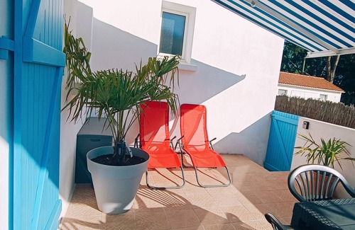 Saint-Hilaire-de-Riez Casa | Tastefully decorated 3* house, 5 minutes from the beach, large terrace ☀️