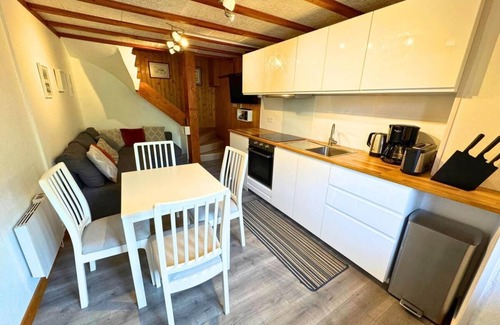 Praranger Apartamento | Terraza, chimenea o estufa a leña, tv, local para esquís, 30m², Les Menuires