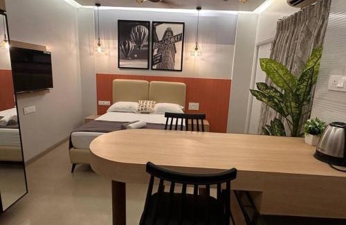 Mundhwa Apartamento | Terra Private Studio with Balcony WiFi Ac Smart TV Kitchenette Washing Machine