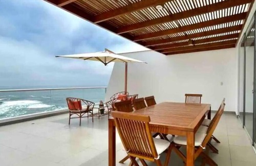 Punta Hermosa Condominio | Terrace with Jacuzzi, Duplex, Ocean View, Grill