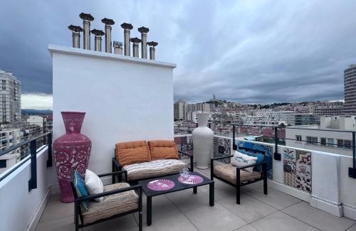 Le Pharo Apartamento | Terrasse de Rêve Vue Mer Près Plage des Catalans