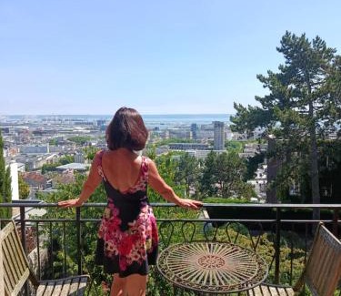 Cote Ouest Ormeaux Apartamento | Terrasse Vue imprenable, le Havre, Appartement Spacieux