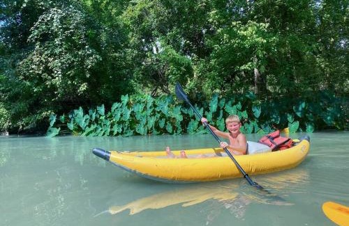 Fentress Otro | Texas Creekside Safari Tent Glamping Perfect for Nature Retreats for Water Sports Enthusiasts