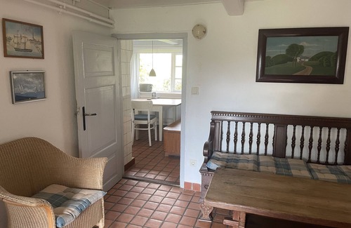St. Peter-Ording Otro | Casa de friso con techo de paja de 1860, alojamiento familiar ideal.