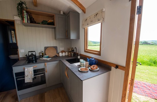 Bridport Cabina | A bespoke handmade oak shepherd's hut, with a delightfully styled interior