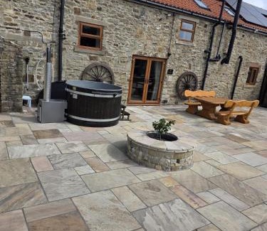 Crook Casa | The Barn & The Log Cabin, Sleeps 12, 2 Hot Tubs, Near Durham & Bishop Auckland