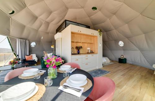 Franklin Apartamento | The Bear Dome with Barrel Hot Tub in Franklin!