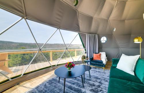 Franklin Apartamento | The Bear Dome with Barrel Hot Tub in Franklin!