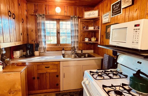 Riverside Cabina | The Bear’s Den at Cottonwood Cabins | Mountain Charm & Comfort