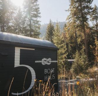 Lakeside Casa | The Boat Haus A Montana Tiny Cabin Forest Retreat