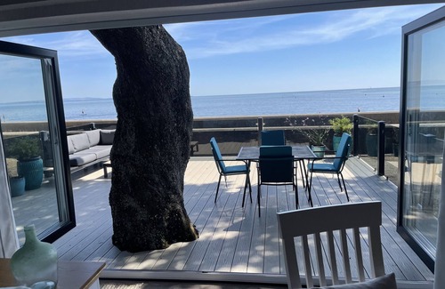Mudeford Chalet De Esquí | 'el Chalet junto al mar, debajo del árbol'