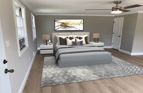 Oxon Hill Cama Y Desayuno | “The Chesterfield” Bright and Airy Private Studio